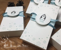 Taschentuchbox mit Pinguin