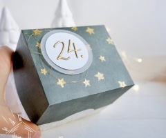 Weihnachtliche Explosionsbox mit Unsere kleine Bastelstube