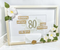 Bilderrahmen mit Orchideen verziert
