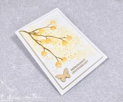 Safrangelbe Frühlingskarte
