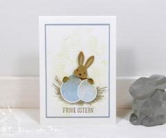 Osterhase mit Nest
